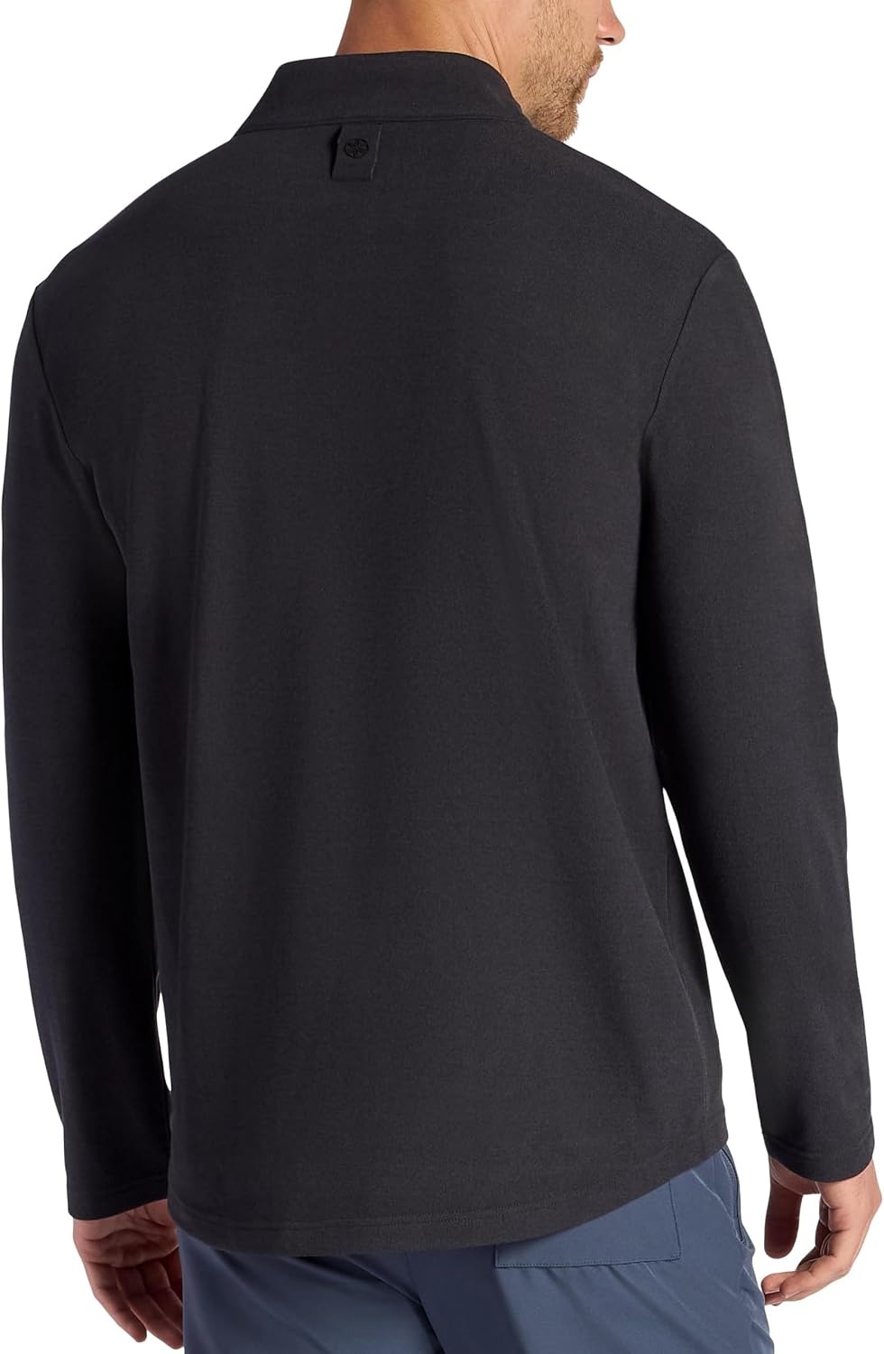 image:imageGaiam Mens Reform Long Sleeve Quarterzip Standard Fit Stretch Midweight MaterialBlack
