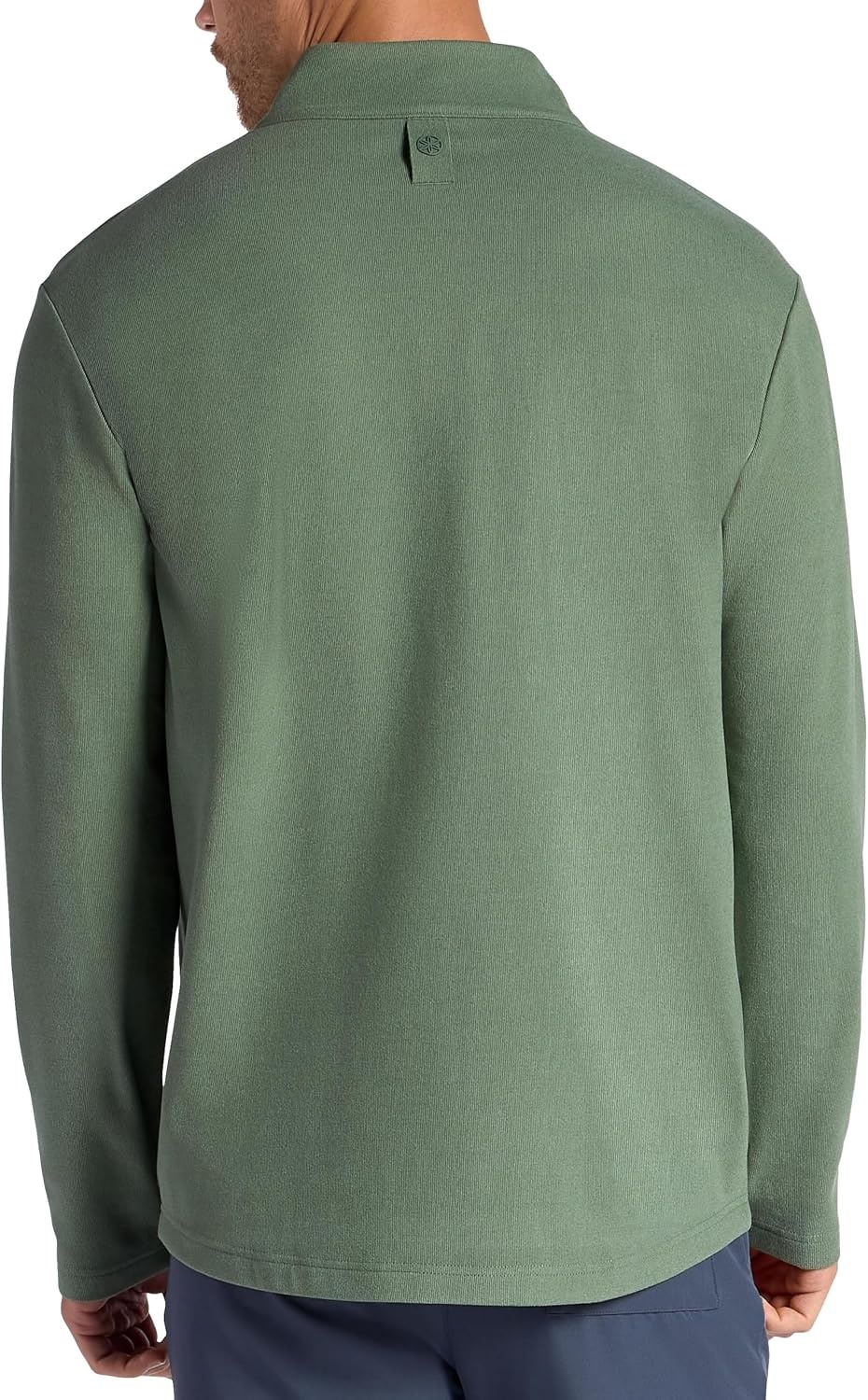image:imageGaiam Mens Reform Long Sleeve Quarterzip Standard Fit Stretch Midweight MaterialDuck Green