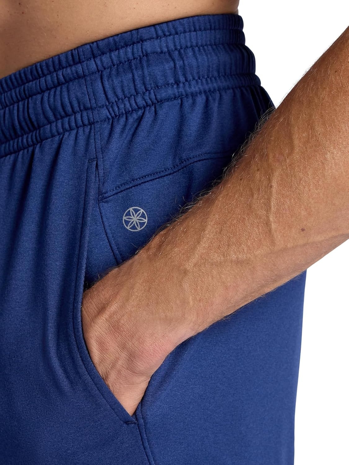 image:imageGaiam Mens Restorative Jogger Standard Fit 30 Inseam Stretch Midweight MaterialMedieval Blue Heather