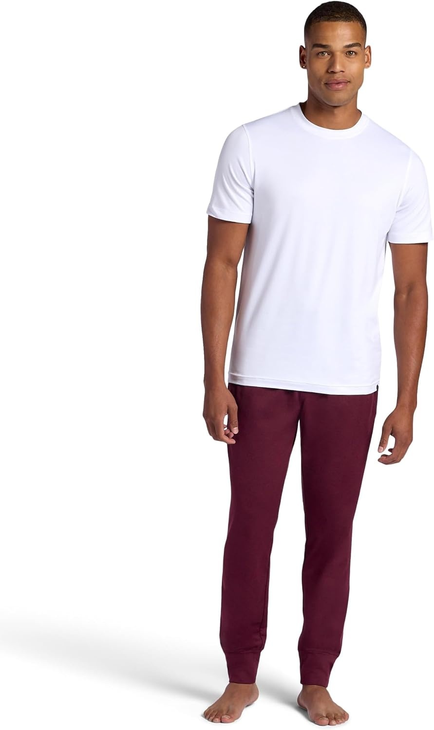 image:imageGaiam Mens Restorative Jogger Standard Fit 30 Inseam Stretch Midweight MaterialPort Royale Heather