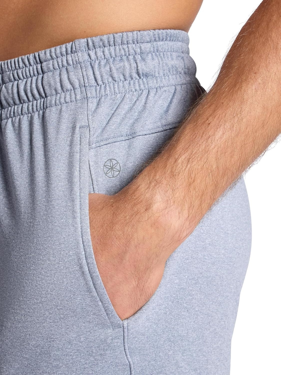 image:imageGaiam Mens Restorative Jogger Standard Fit 30 Inseam Stretch Midweight MaterialSleet Heather