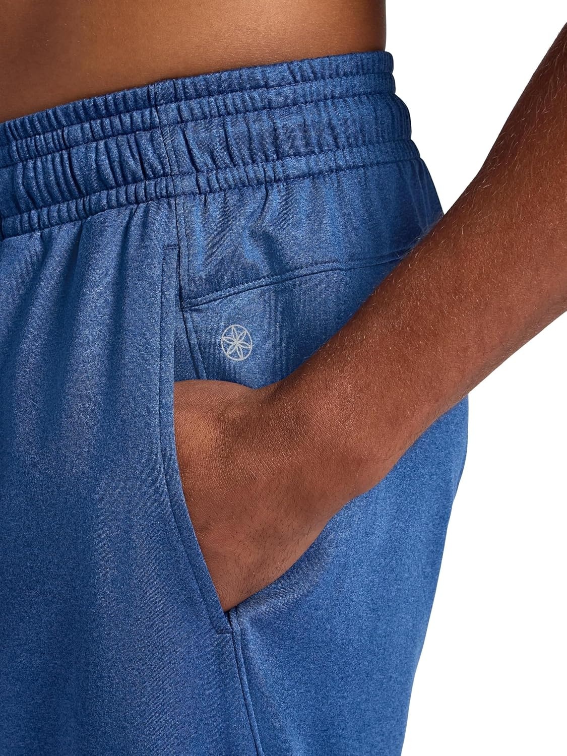 image:imageGaiam Mens Restorative Jogger Standard Fit 30 Inseam Stretch Midweight MaterialTrue Navy Heather