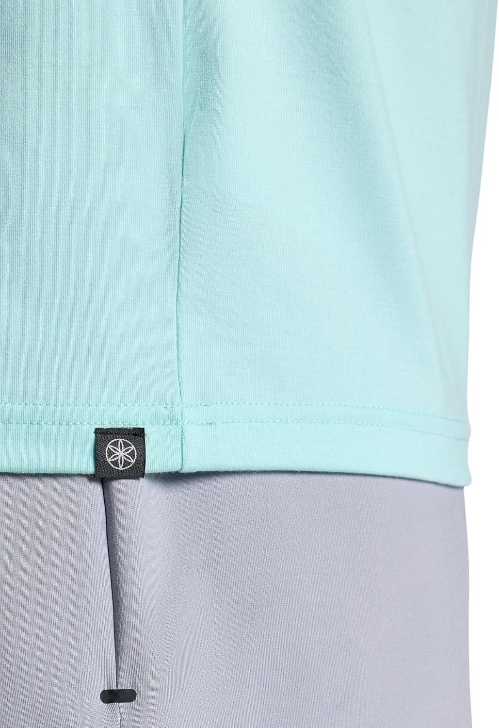 image:imageGaiam Mens Stretch Tech TShirt Standard Fit Stretch Midweight Performance MaterialPastel Turq