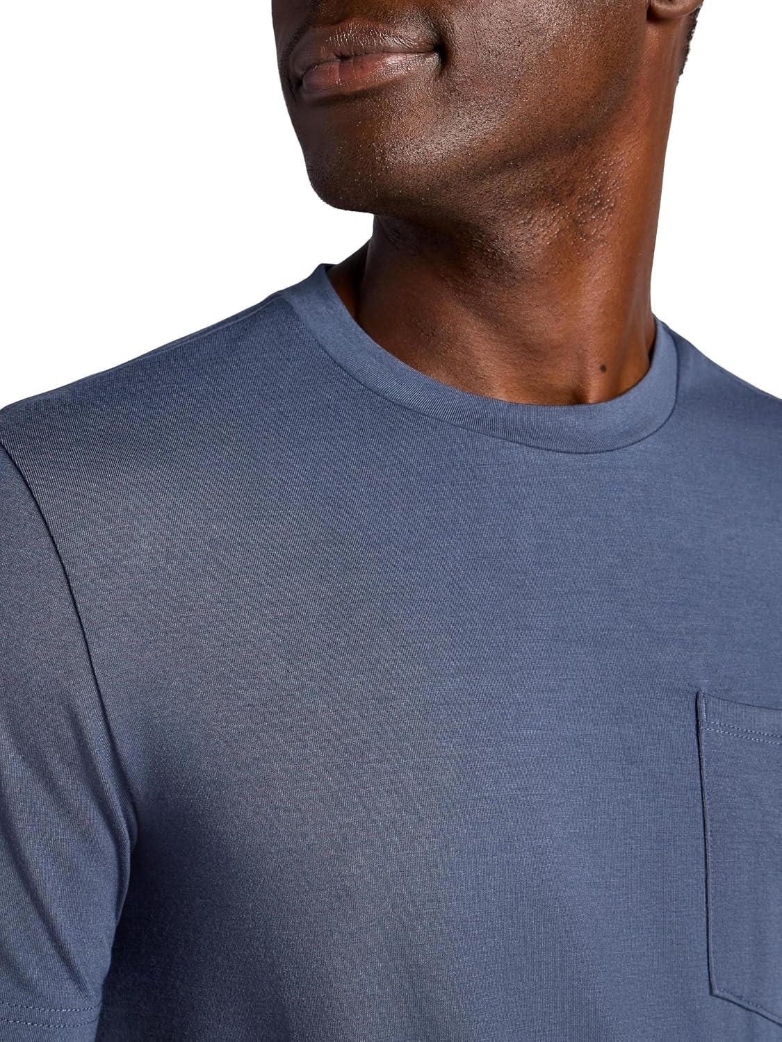 image:imageGaiam Mens Stretch Tech TShirt with Pocket Standard Fit Stretch Midweight MaterialCool Grey