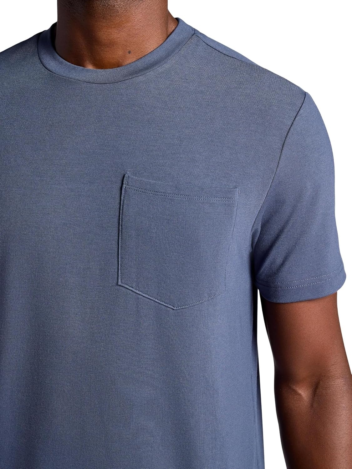 image:imageGaiam Mens Stretch Tech TShirt with Pocket Standard Fit Stretch Midweight MaterialCool Grey