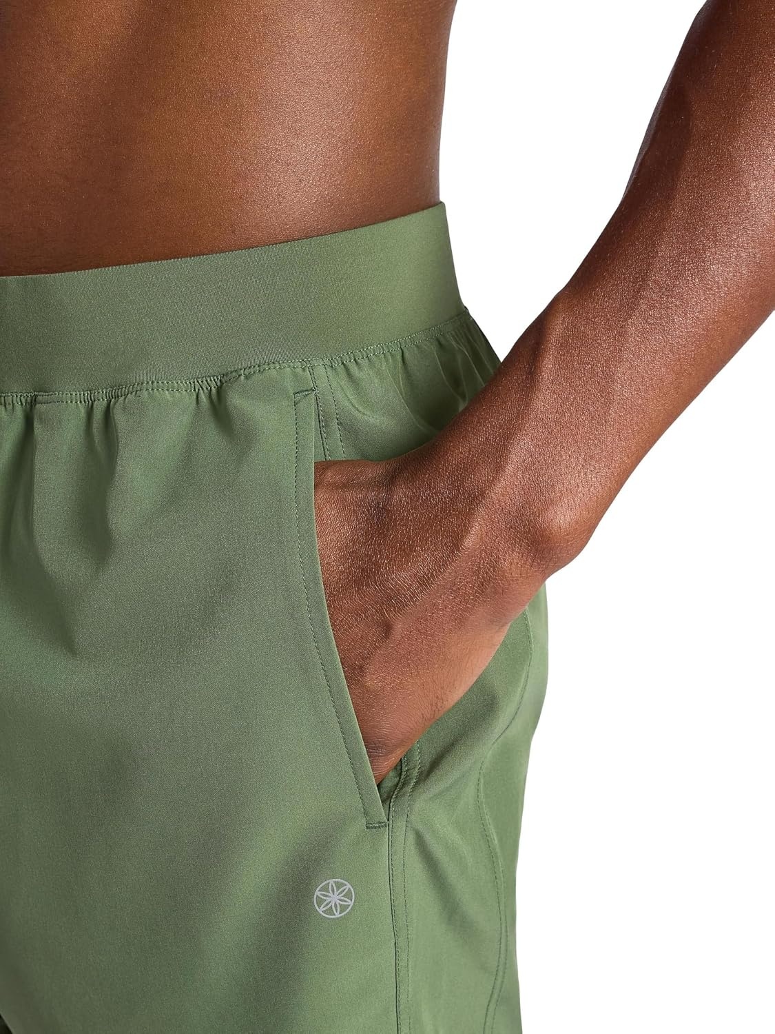 image:imageGaiam Mens Upside 5 Short Standard Fit Stretch Lightweight Material MoistureWickingDuck Green