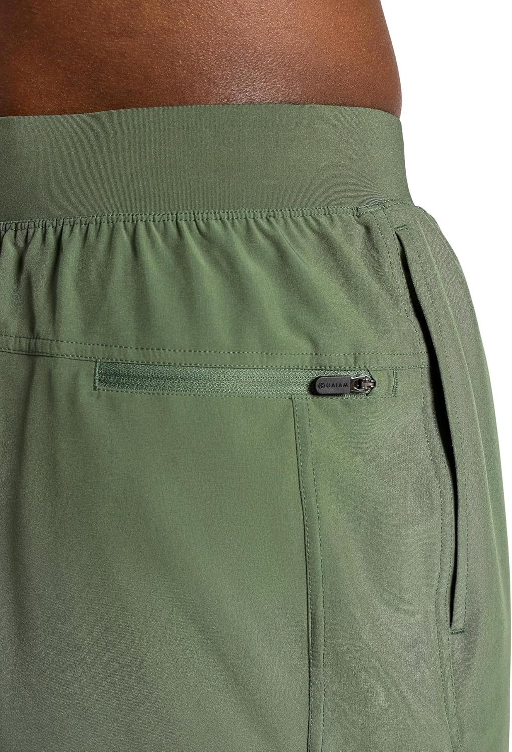 image:imageGaiam Mens Upside 5 Short Standard Fit Stretch Lightweight Material MoistureWickingDuck Green