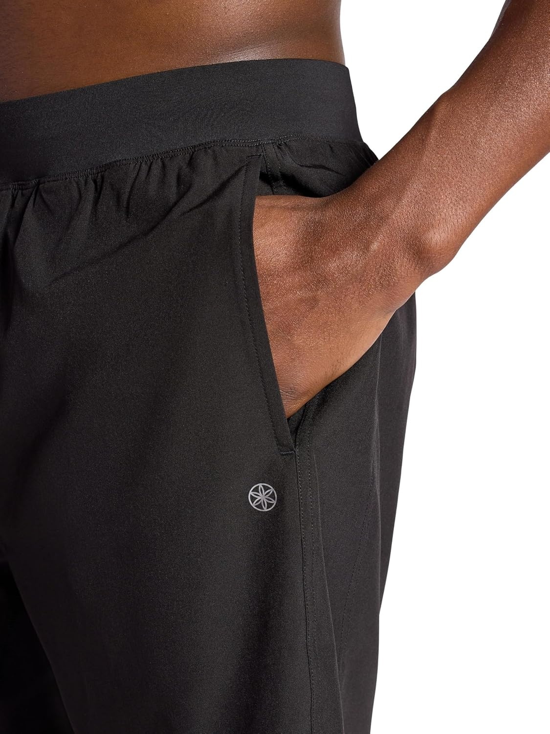 image:imageGaiam Mens Upside 7 Short with Liner Standard Fit Stretch Lightweight Material MoistureWickingBlack