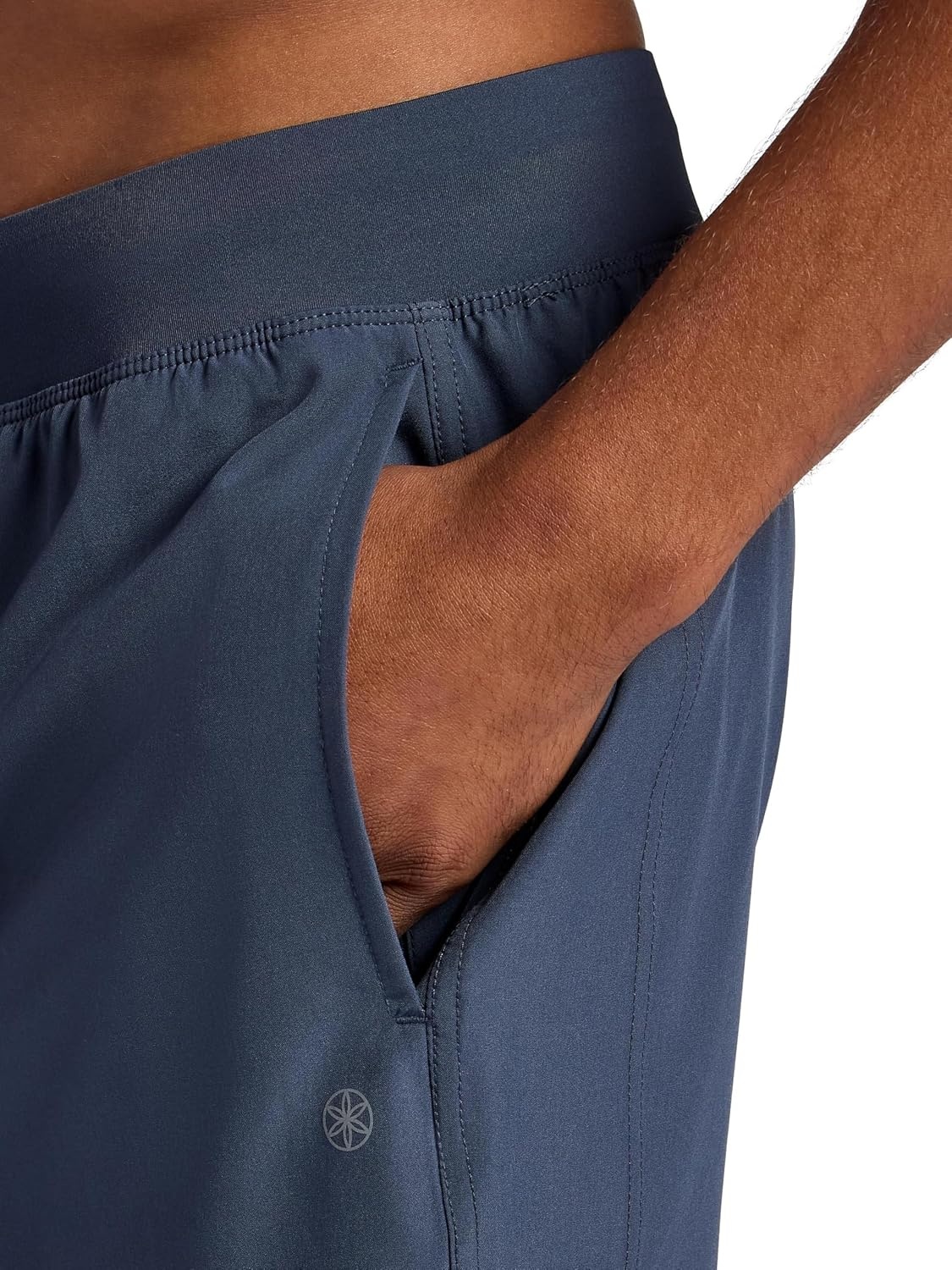 image:imageGaiam Mens Upside 7 Short with Liner Standard Fit Stretch Lightweight Material MoistureWickingCool Grey