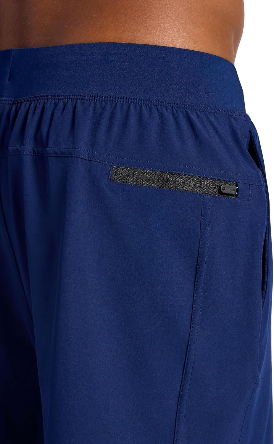 image:imageGaiam Mens Upside 7 Short with Liner Standard Fit Stretch Lightweight Material MoistureWickingMedieval Blue