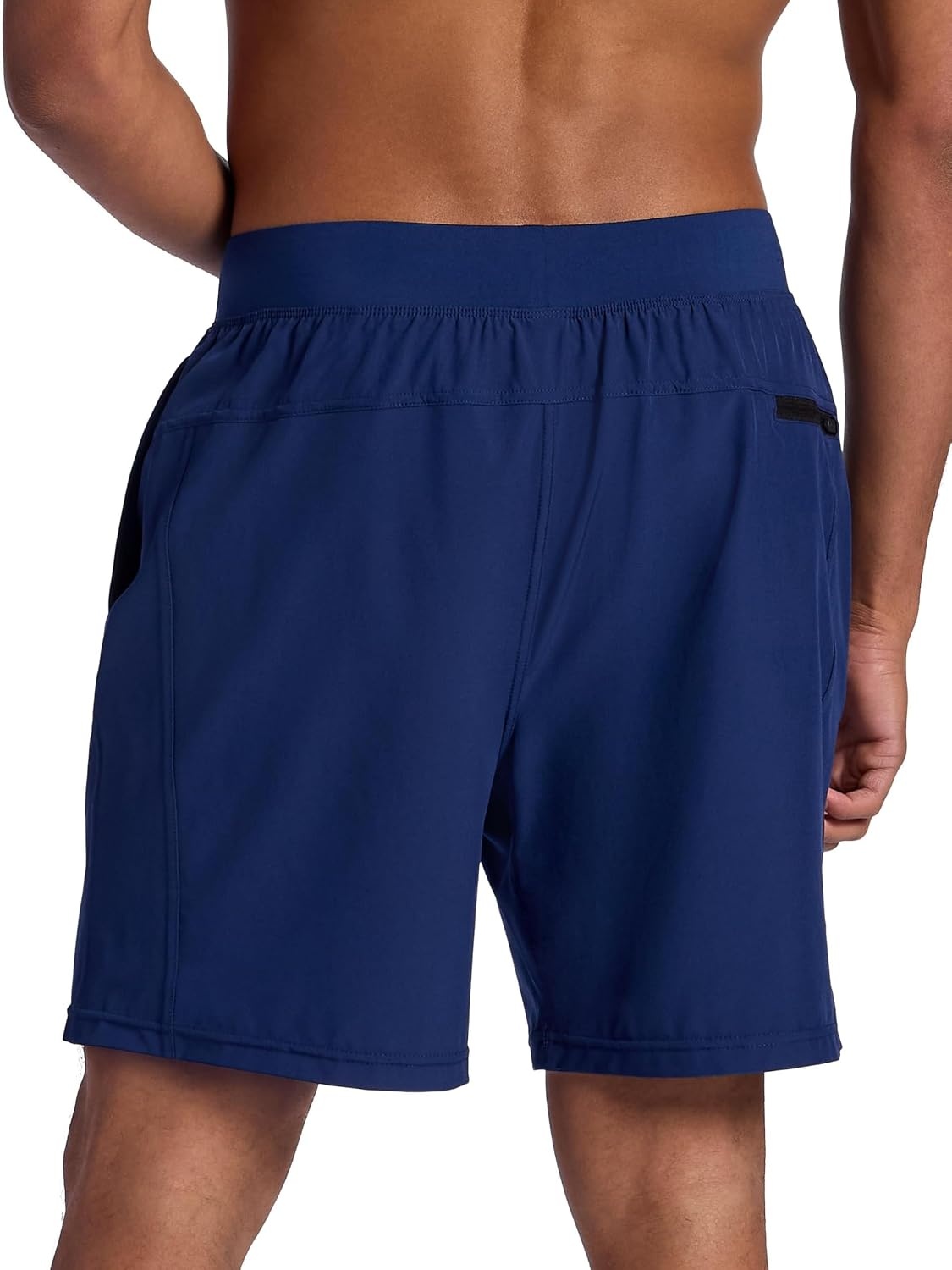 image:imageGaiam Mens Upside 7 Short with Liner Standard Fit Stretch Lightweight Material MoistureWickingMedieval Blue