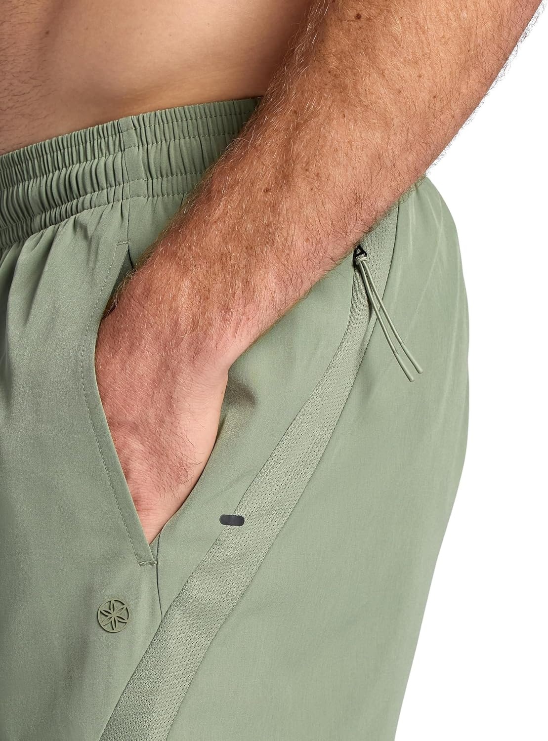 image:imageGaiam Mens Veda 5 Short with Brief Standard Fit Stretch Lightweight MaterialSea Spray