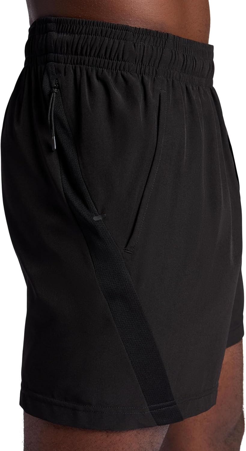 image:imageGaiam Mens Veda Short Standard Fit Stretch Lightweight Material MoistureWickingBlack 5 Inseam