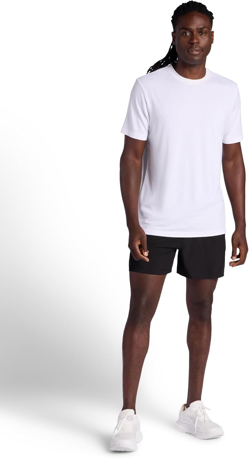 image:imageGaiam Mens Veda Short Standard Fit Stretch Lightweight Material MoistureWickingBlack 5 Inseam