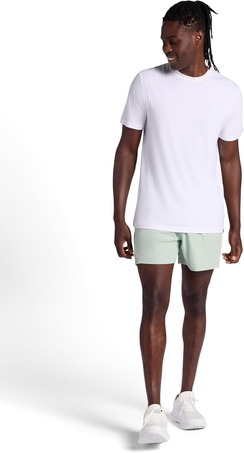 image:imageGaiam Mens Veda Short Standard Fit Stretch Lightweight Material MoistureWickingDusty Green 5 Inseam
