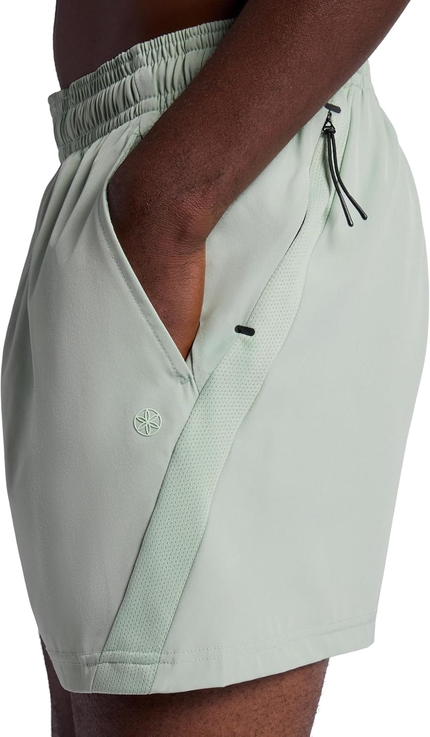 image:imageGaiam Mens Veda Short Standard Fit Stretch Lightweight Material MoistureWickingDusty Green 5 Inseam