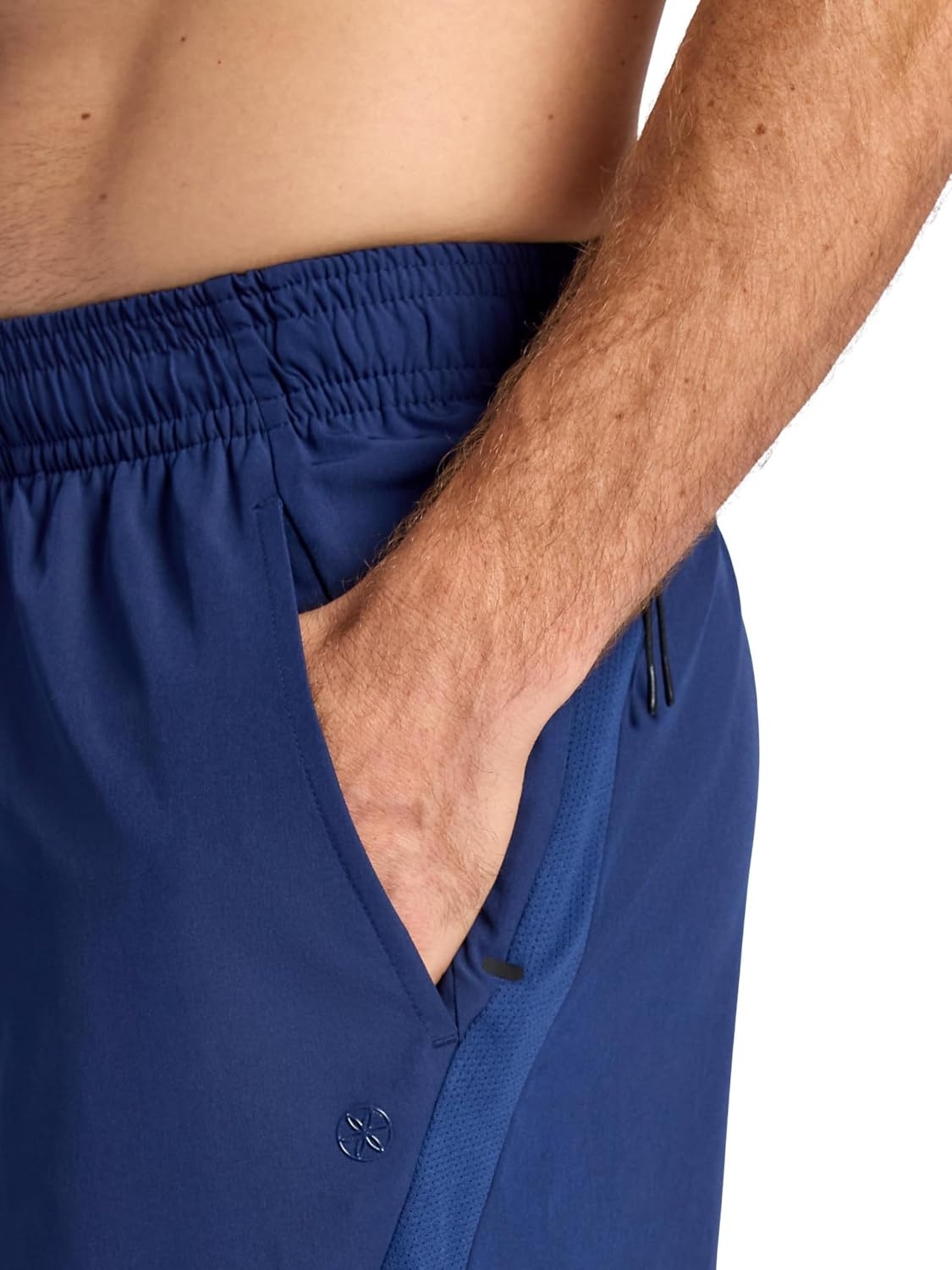 image:imageGaiam Mens Veda Short Standard Fit Stretch Lightweight Material MoistureWickingMedieval Blue 7 Inseam