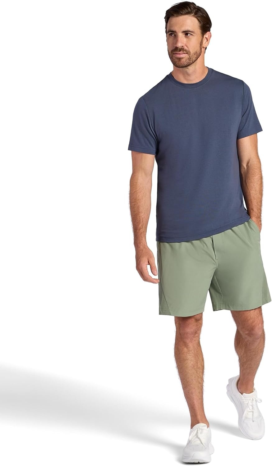 image:imageGaiam Mens Veda Short Standard Fit Stretch Lightweight Material MoistureWickingSea Spray 7 Inseam