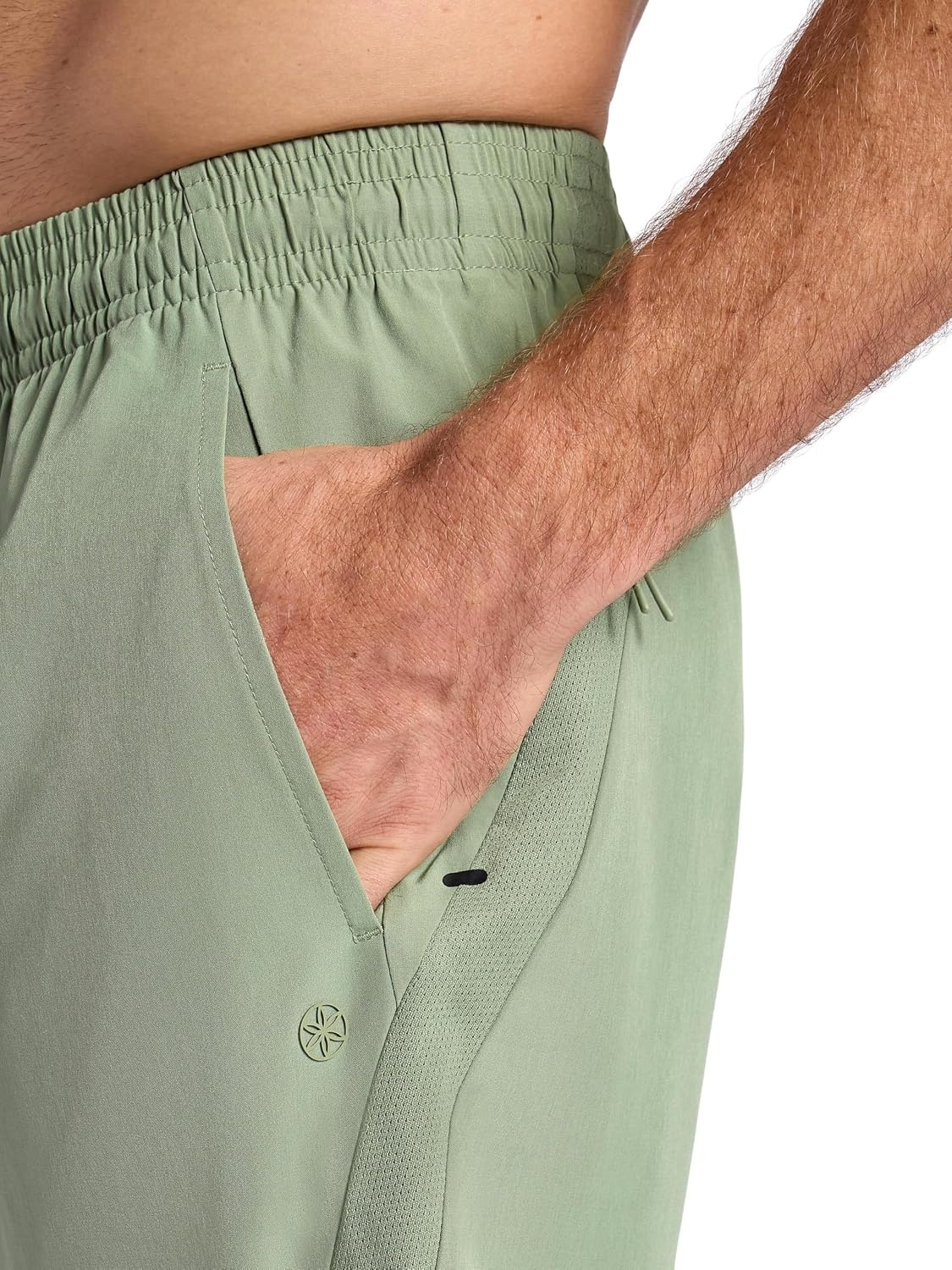 image:imageGaiam Mens Veda Short Standard Fit Stretch Lightweight Material MoistureWickingSea Spray 7 Inseam