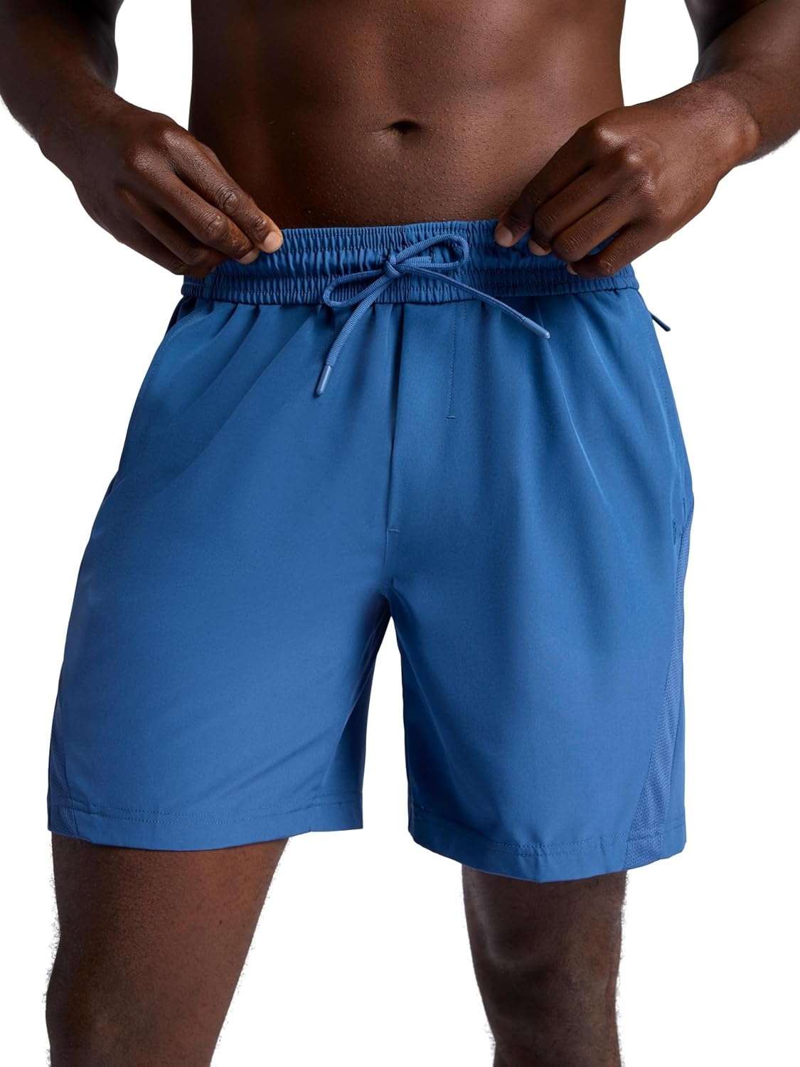 image:imageGaiam Mens Veda Short Standard Fit Stretch Lightweight Material MoistureWickingTrue Navy 7 Inseam