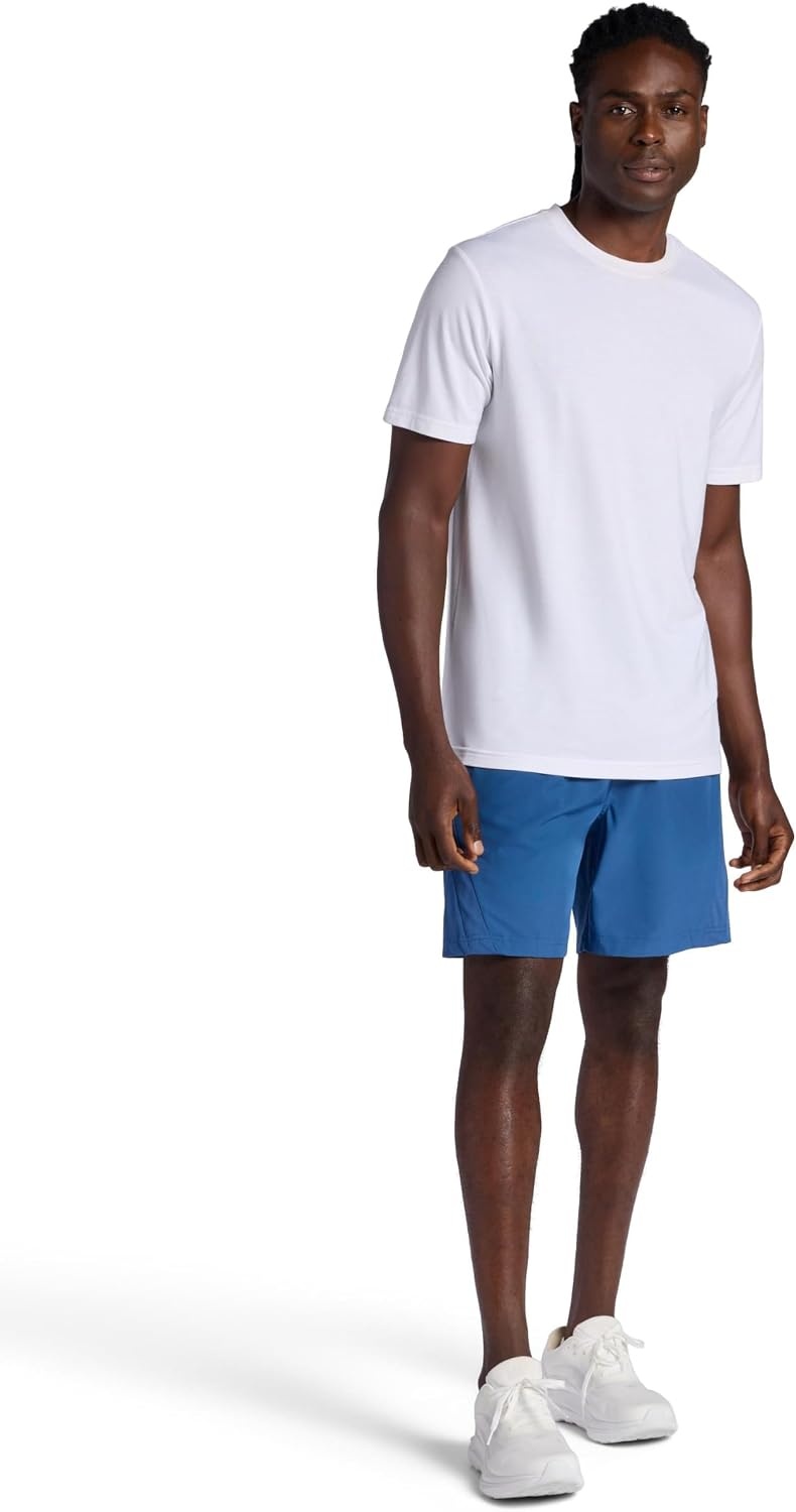 image:imageGaiam Mens Veda Short Standard Fit Stretch Lightweight Material MoistureWickingTrue Navy 7 Inseam