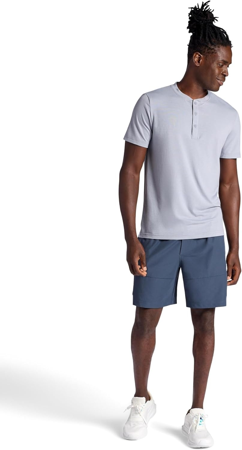 image:imageGaiam Mens Voyager Cargo 7 Short Standard Fit Stretch Lightweight Material MoistureWickingCool Grey