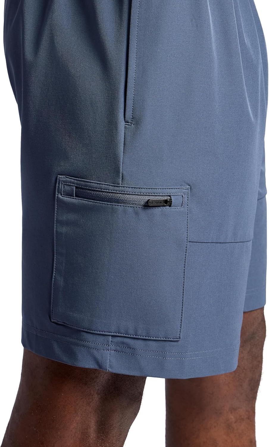 image:imageGaiam Mens Voyager Cargo 7 Short Standard Fit Stretch Lightweight Material MoistureWickingCool Grey