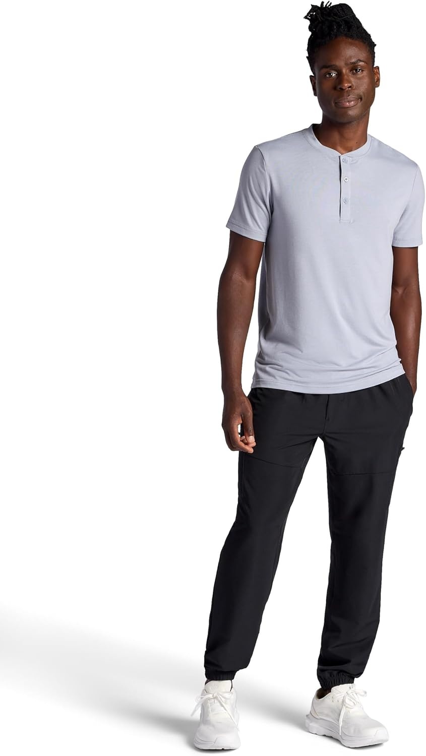 image:imageGaiam Mens Voyager Cargo Pant Standard Fit 31 Inseam Stretch Lightweight Material MoistureWickingBlack