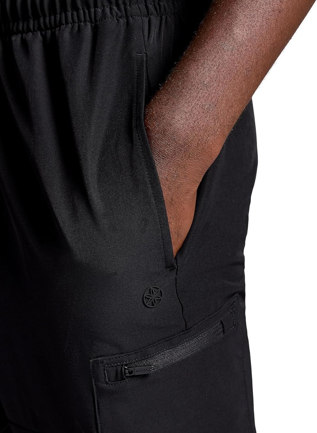 image:imageGaiam Mens Voyager Cargo Pant Standard Fit 31 Inseam Stretch Lightweight Material MoistureWickingBlack