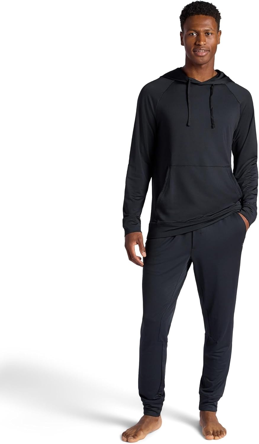image:imageGaiam Mens Zen Flex Jogger Standard Fit 30 Inseam Stretch Midweight MaterialBlack