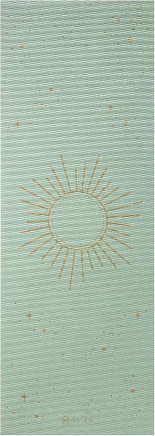 image:imageGaiam Premium Yoga Mat 6mm Thick Print Mat Premium 6mm thick cushioning for joint support Nonslip print design for yoga Pilates amp floor workoutsSupernova SKY