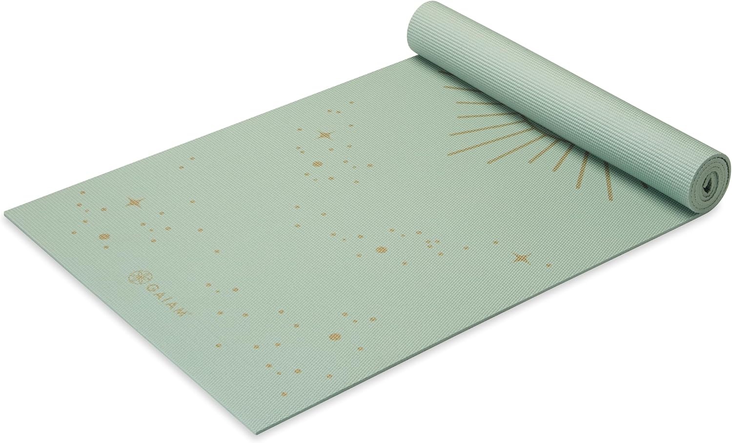 image:imageGaiam Premium Yoga Mat 6mm Thick Print Mat Premium 6mm thick cushioning for joint support Nonslip print design for yoga Pilates amp floor workoutsSupernova SKY