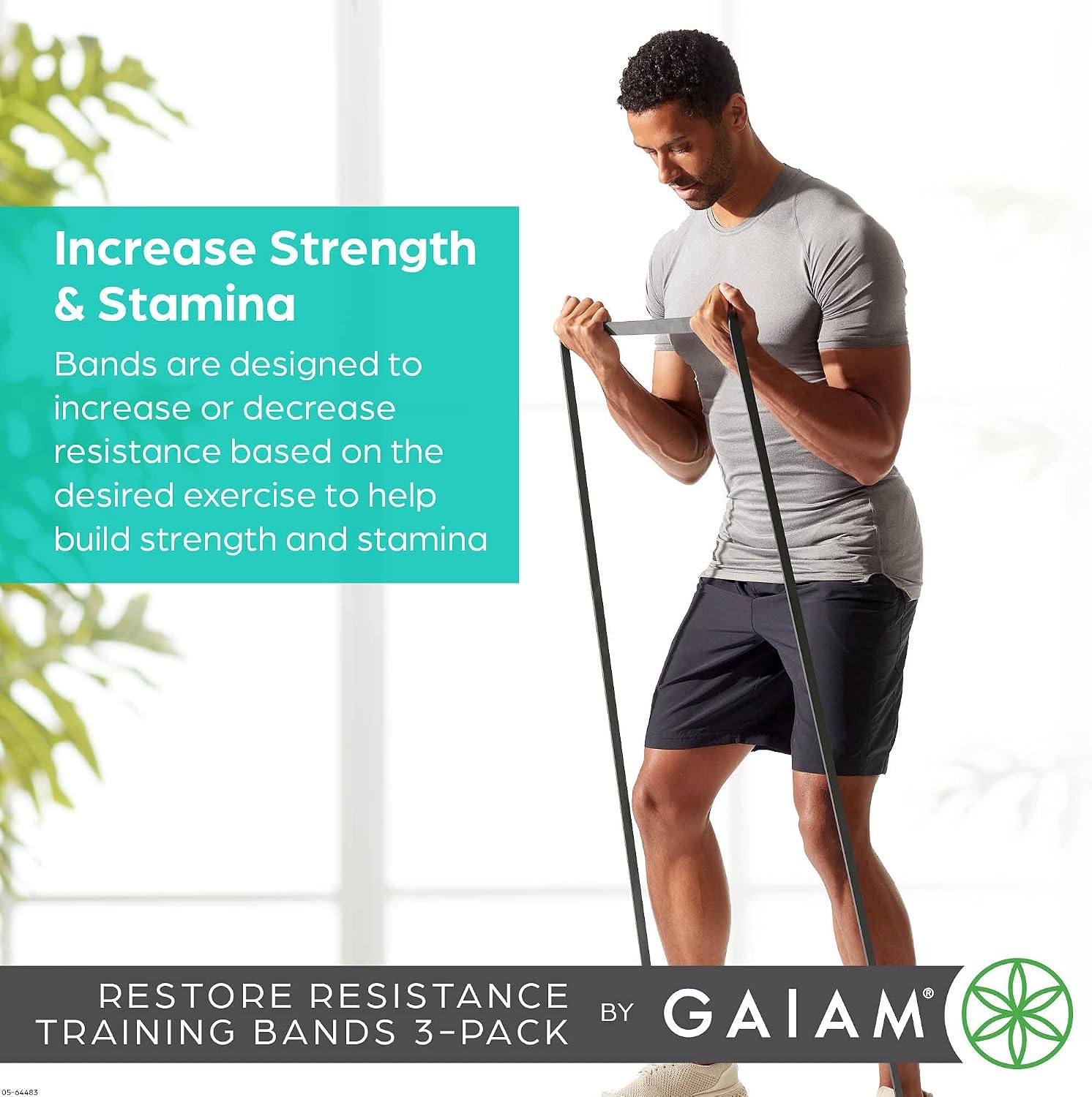 image:imageGaiam Restore Resistance Training Workout Pull Up Bands 3 Pack ExtraStrong Durable Progressive Resistance Exercise Loop Cords for Assisted Pull Ups and Strength Bands Training