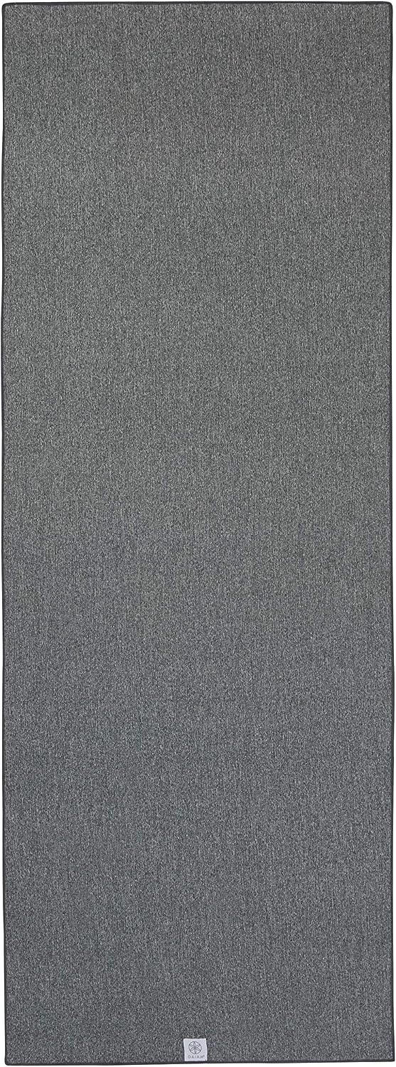 image:imageGaiam StayPut Yoga Mat Towel NonSlip Corner Pockets Corner Pocket Anchors Microfiber NonSlip QuickDry Hot Yoga Bikram amp Pilates MatSizedGrey