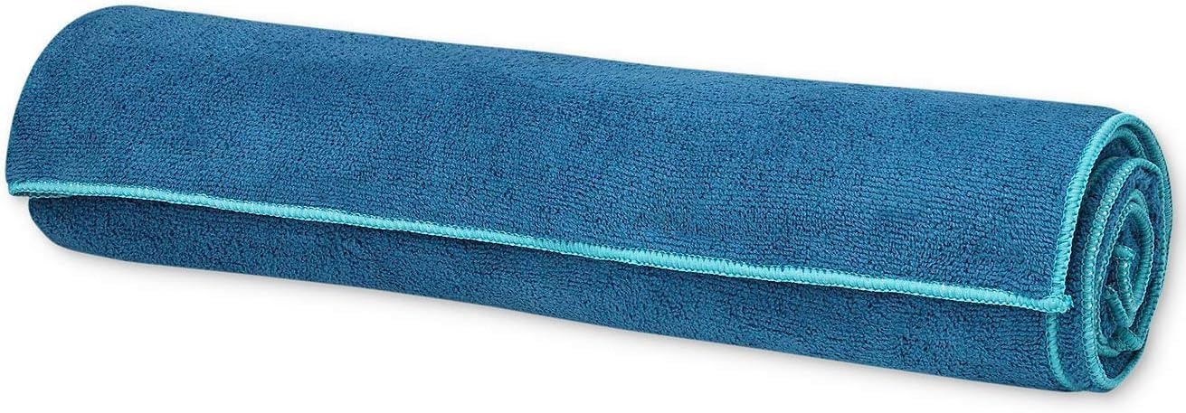image:imageGaiam StayPut Yoga Mat Towel NonSlip Corner Pockets Corner Pocket Anchors Microfiber NonSlip QuickDry Hot Yoga Bikram amp Pilates MatSizedLake