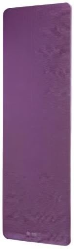 image:imageGaiam Thick Yoga Mat Exercise amp Fitness Mat with EasyCinch Carrying Strap NonSlip NBR Foam Joint Cushioning Yoga Pilates Fitness amp Floor Workouts 72L x 24WPurple
