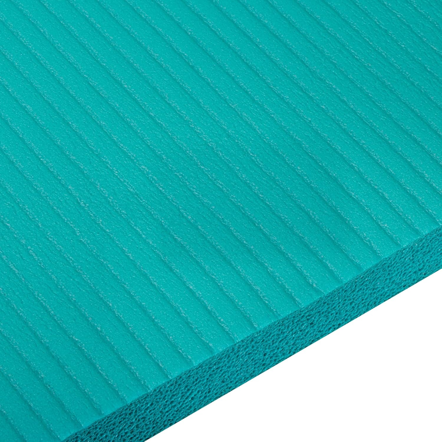 image:imageGaiam Thick Yoga Mat Exercise amp Fitness Mat with EasyCinch Carrying Strap NonSlip NBR Foam Joint Cushioning Yoga Pilates Fitness amp Floor Workouts 72L x 24WTeal
