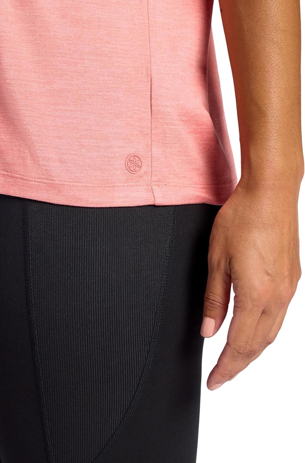 image:imageGaiam Womens Oversized Performance TShirt Oversized Fit Stretch Lightweight MaterialLantana Heather