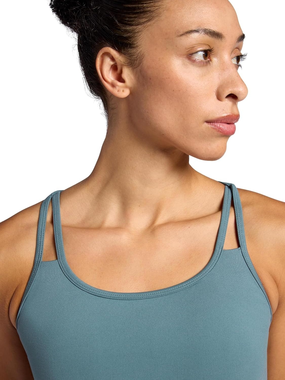 image:imageGaiam Womens Shine Bra Slim Fit Stretch Midweight Material MoistureWickingGoblin Blue