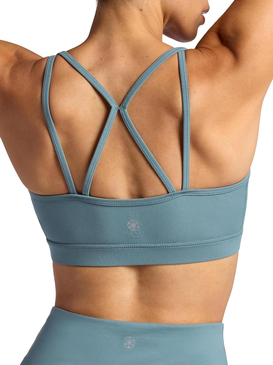 image:imageGaiam Womens Shine Bra Slim Fit Stretch Midweight Material MoistureWickingGoblin Blue