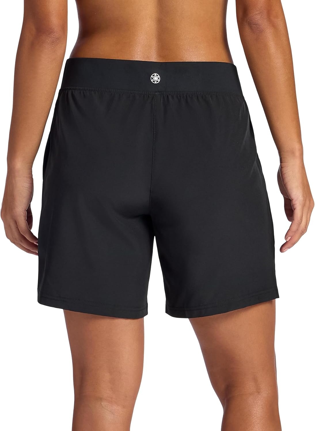image:imageGaiam Womens Willow Walking Woven 7 Short Standard Fit Stretch Lightweight MaterialBlack Tap Shoe