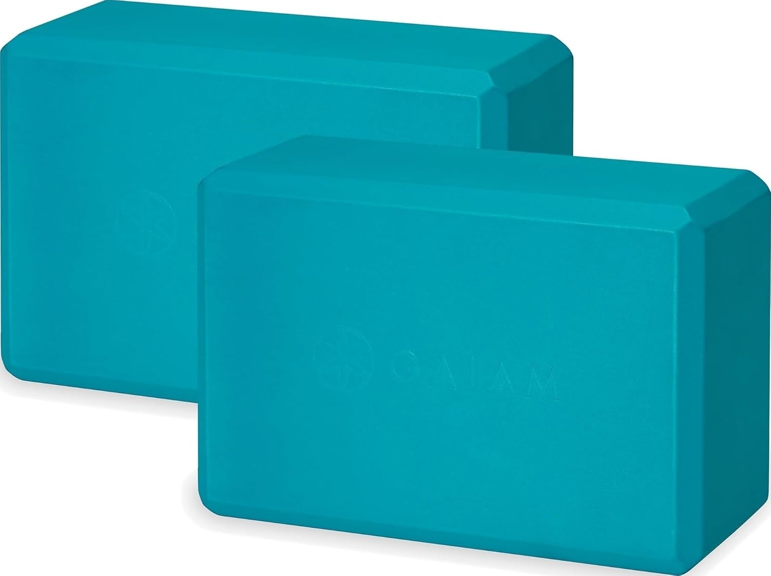 image:imageGaiam Yoga Block Supportive LatexFree Eva Foam Soft NonSlip Surface with Beveled Edges for Yoga Pilates MeditationVivid Blue