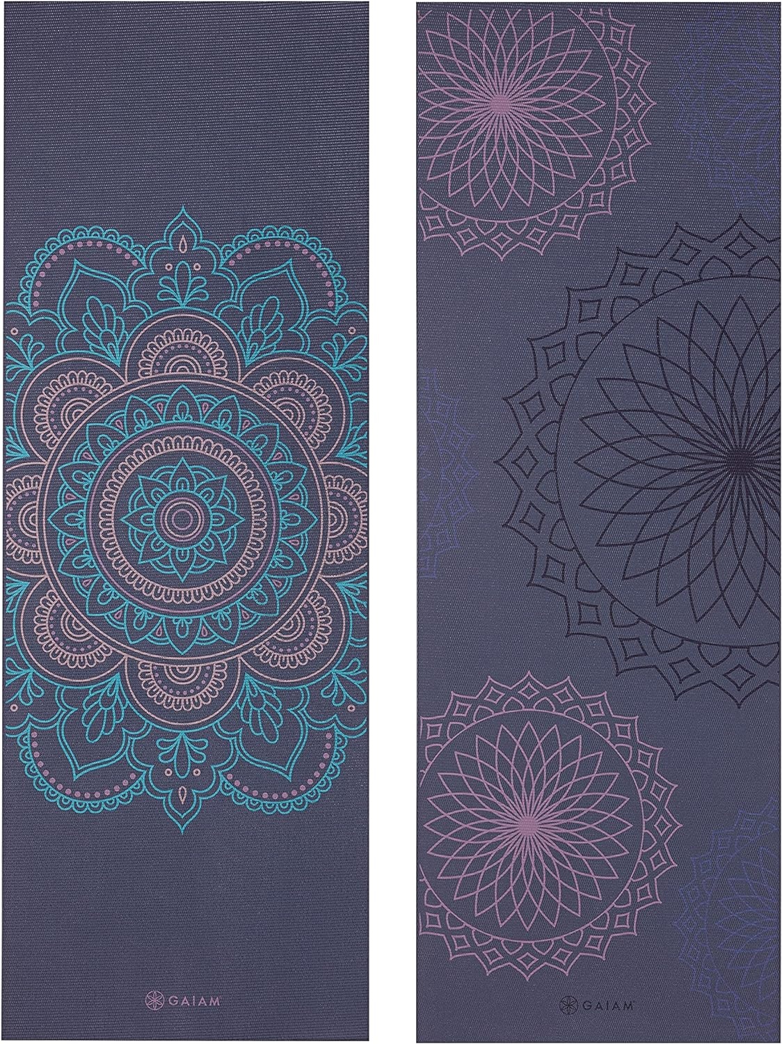 image:imageGaiam Yoga Mat Premium 6mm Print Reversible Extra Thick Non Slip Exercise amp Fitness Mat for All Types of Yoga Pilates amp Floor Workouts 68 x 24 x 6mm ThickPurple Illusion