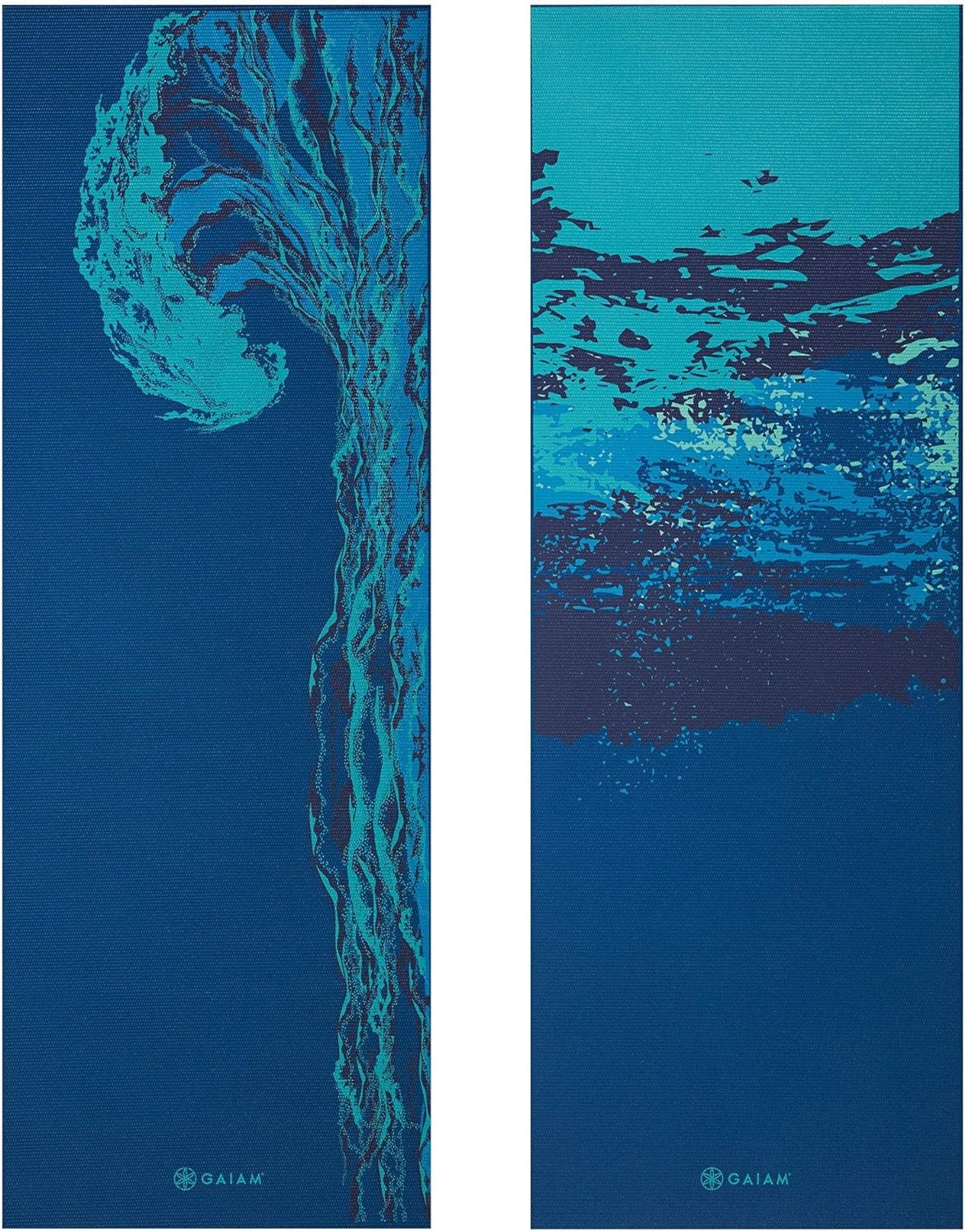 image:imageGaiam Yoga Mat Premium 6mm Print Reversible Extra Thick Non Slip Exercise amp Fitness Mat for All Types of Yoga Pilates amp Floor Workouts 68 x 24 x 6mm ThickPeaceful Waters