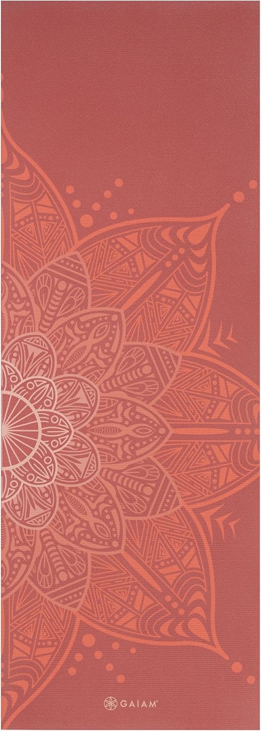image:imageGaiam Yoga Mat Premium 6mm Print Reversible Extra Thick Non Slip Exercise amp Fitness Mat for All Types of Yoga Pilates amp Floor Workouts 68 x 24 x 6mm ThickChanging Petals