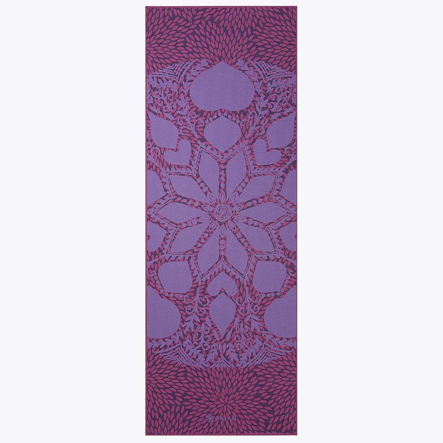 image:imageGaiam Yoga Mat Premium 6mm Print Reversible Extra Thick Non Slip Exercise amp Fitness Mat for All Types of Yoga Pilates amp Floor Workouts 68 x 24 x 6mm ThickLilac Aurora