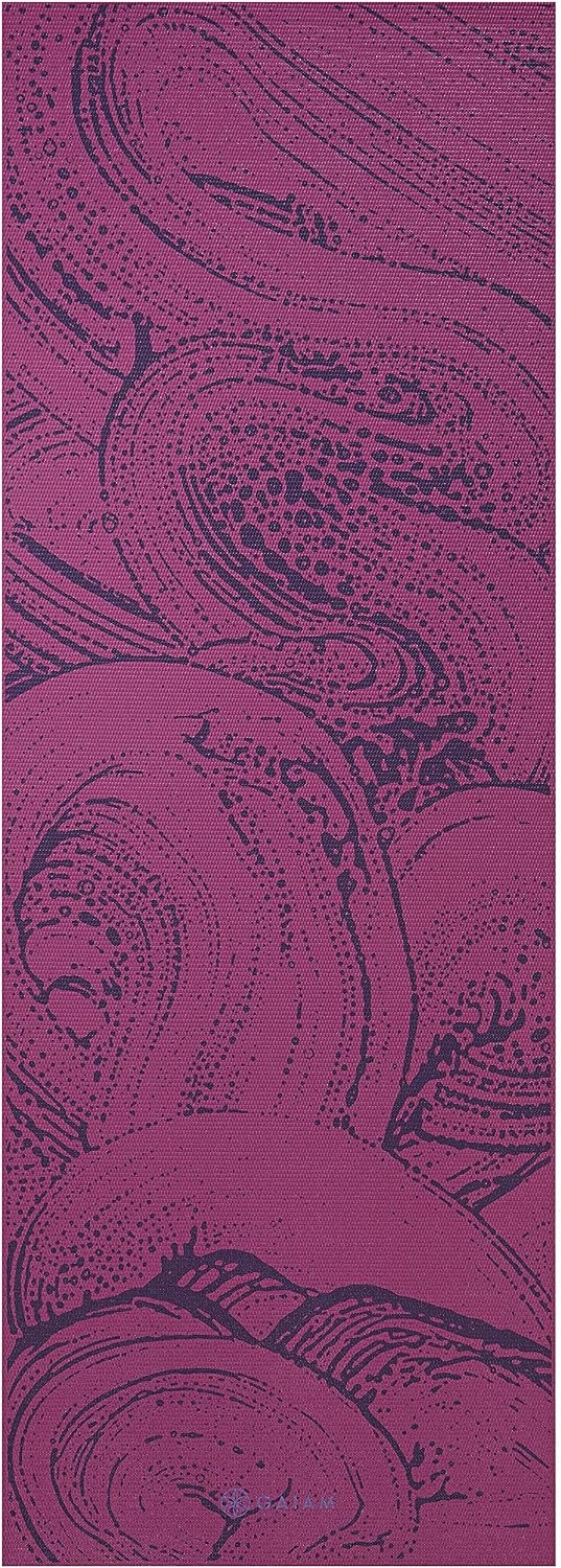 image:imageGaiam Yoga Mat Premium 6mm Print Reversible Extra Thick Non Slip Exercise amp Fitness Mat for All Types of Yoga Pilates amp Floor Workouts 68 x 24 x 6mm ThickLilac Aurora
