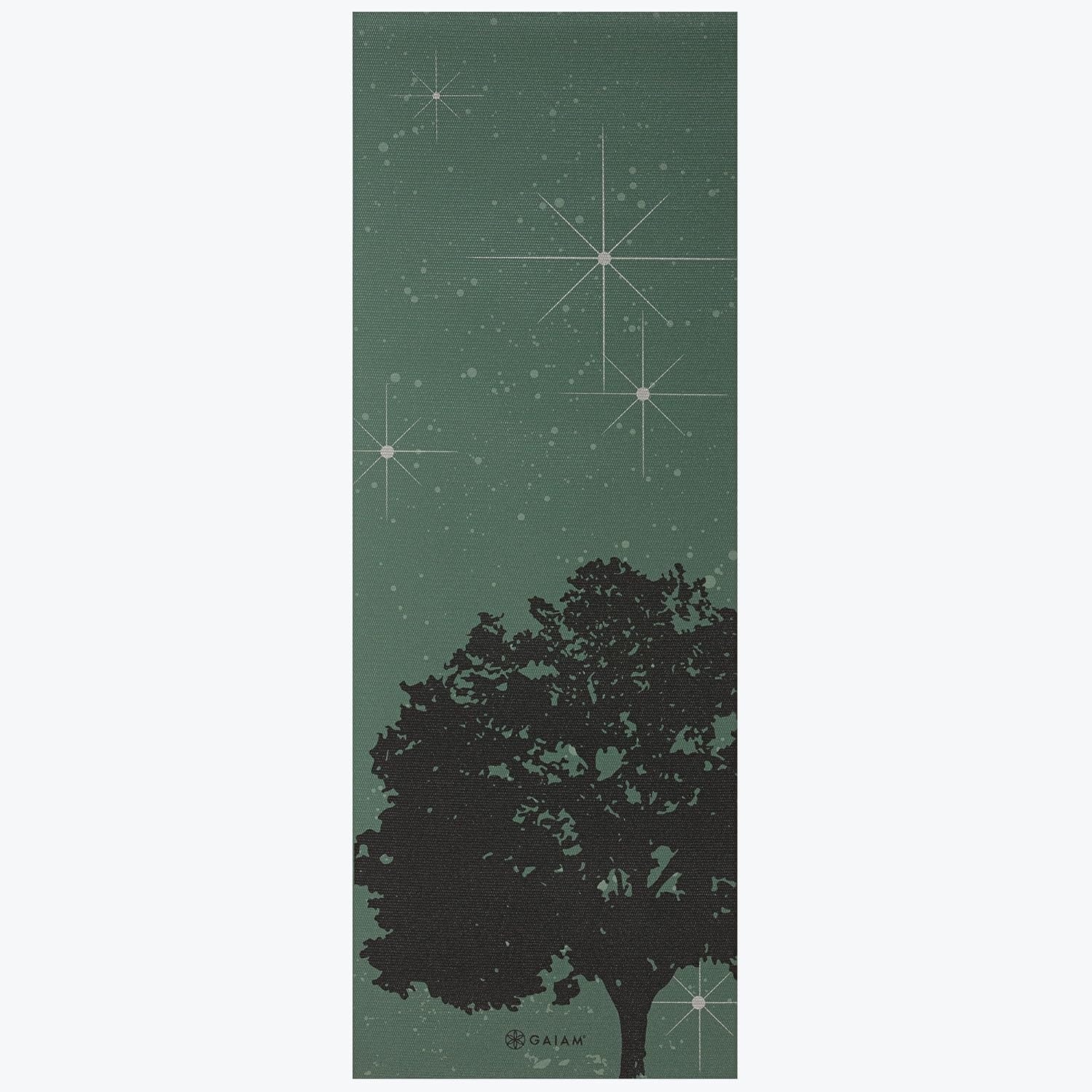 image:imageGaiam Yoga Mat Classic Print 4mm NonSlip Mat Lightweight 4mm print yoga mat with nonslip grip Ideal for yoga Pilates amp floor workouts at home or studioLuminary