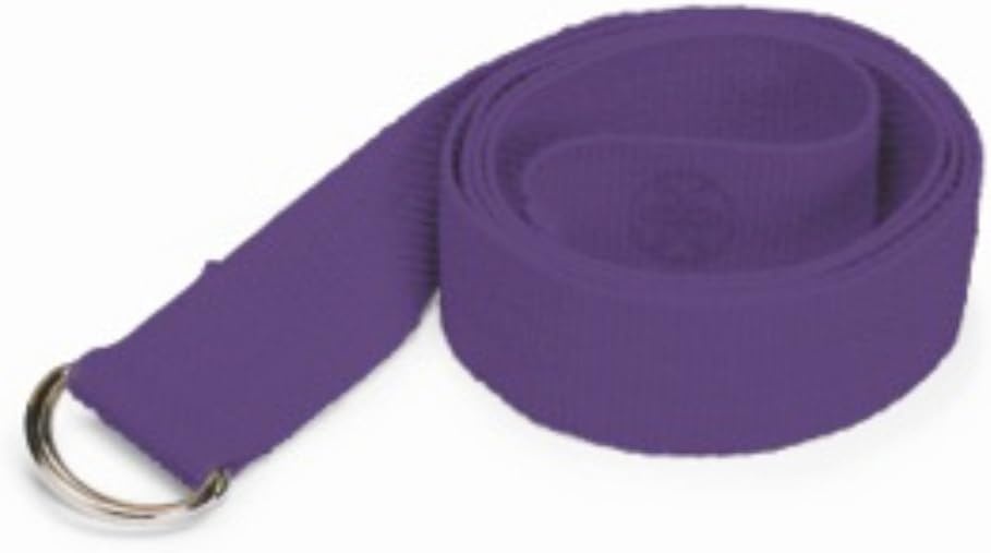 image:imageGaiam Yoga Strap Premium Athletic Stretch Band with Adjustable Metal DRing Buckle Loop Exercise amp Fitness Stretching for Yoga Pilates Physical Therapy Dance Gym WorkoutsPurple
