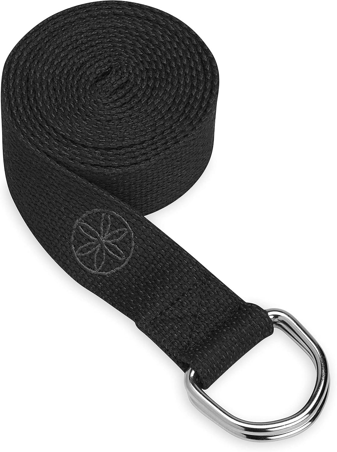 image:imageGaiam Yoga Strap Premium Athletic Stretch Band with Adjustable Metal DRing Buckle Loop Exercise amp Fitness Stretching for Yoga Pilates Physical Therapy Dance Gym WorkoutsBlack